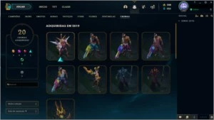 Conta Gold IV, 309 Skins e Todos os champs praticamente - League of Legends LOL