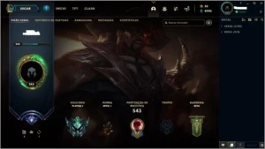 CONTA LEAGUE OF LEGENDS TOP LOL