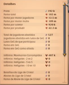 Vendo Conta Albion Craft Com bastante FAMA preço a negociar - Albion Online