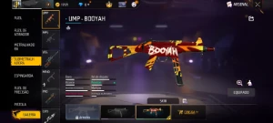 Conta de ff com ump booyah atributada - Free Fire