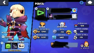 Conta brawl cheia de coisa