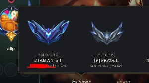 Conta Diamante 1 solo duo - League of Legends LOL