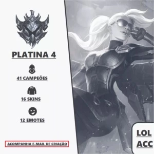 Conta LOL Platina IV 16 Skins 41 Champ - Pra Vender Rápido - League of Legends