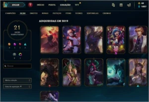 CONTA DE LOL PLATINA BARATA - League of Legends