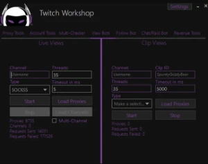 Twitch Viewers Bot - Outros