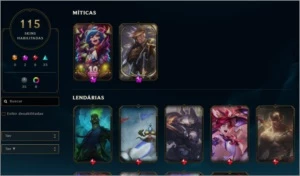 Conta LOL Ouro 2 - 115 skins - League of Legends