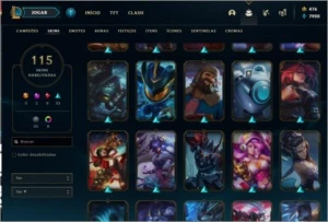 Conta LOL Ouro 2 - 115 skins - League of Legends