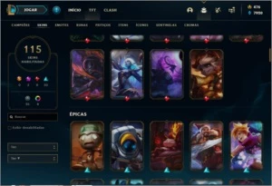 Conta LOL Ouro 2 - 115 skins - League of Legends