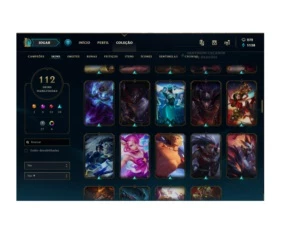CONTA LOL COM MUITAS SKINS RARAS - League of Legends