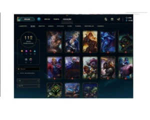 CONTA LOL COM MUITAS SKINS RARAS - League of Legends