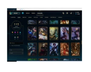 CONTA LOL COM MUITAS SKINS RARAS - League of Legends