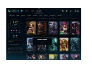 CONTA LOL COM MUITAS SKINS RARAS - League of Legends