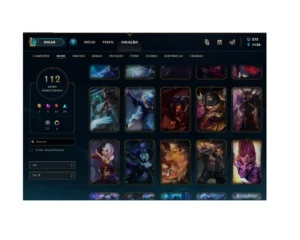 CONTA LOL COM MUITAS SKINS RARAS - League of Legends