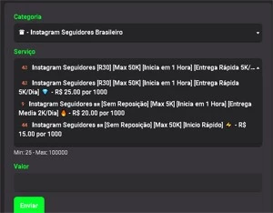 PAINEL (1000 POR 1.99) - Redes Sociais