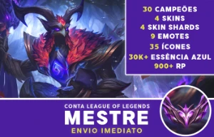 Conta League Of Legends Mestre • 20K+ Ea • High Mmr LOL