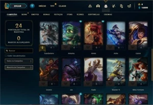 Conta Mestre com 26 Champs e 3 Skins ( 87 PDL ) - League of Legends LOL