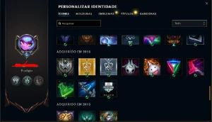 Conta Lol Smurf, 37 Skins, 2015, Full Acesso - League of Legends