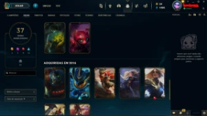Conta Lol Smurf, 37 Skins, 2015, Full Acesso - League of Legends