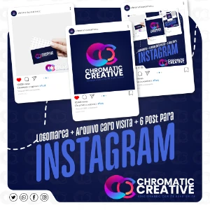 Logotipo + Arquivo de Cartão de Visita + 6 post para Insta
