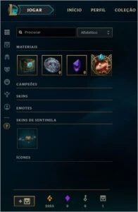 Conta Ouro V com 8 skins e 3 páginas de runa - League of Legends LOL