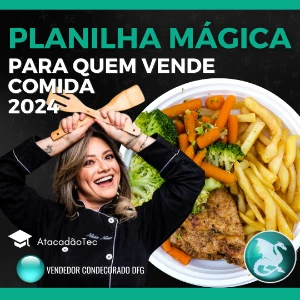 Planilha Mágica - Para quem vende comida - 2024