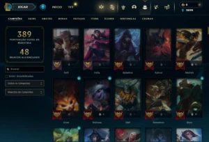 Fullacesso - Conta De 2020 - 44 Skins - Level 263 - 152 Camp - League of Legends LOL