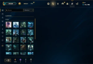 Conta Mestre com 27 Champs e 21 Fragmentos de skins - League of Legends LOL