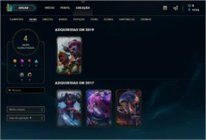 CONTA LVL 33 - 23 CHAMPS - 4 SKINS - B1 - League of Legends LOL