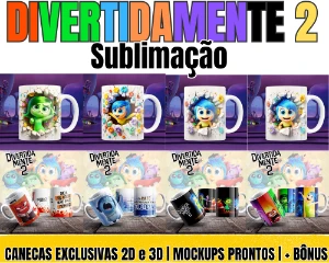 Sublimação Divertidamente 2 - Canecas Exclusivas - Outros