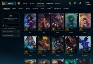 conta league of legends platina LOL
