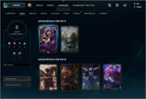 conta league of legends platina LOL