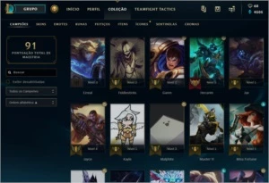 conta league of legends platina LOL