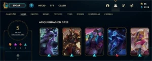 CONTA LEAGUE OF LEGENDS DIAMANTE 4 PREÇO ÚNICO *ACESSO TOTAL LOL