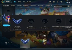 CONTA LEAGUE OF LEGENDS DIAMANTE 4 PREÇO ÚNICO *ACESSO TOTAL LOL