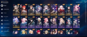 Conta STAR RAIL  com 9 PERSONAGENS 5*fu xuan/lynx/seele/wolf - Outros