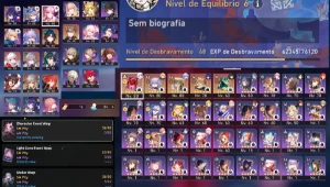 Conta STAR RAIL  com 9 PERSONAGENS 5*fu xuan/lynx/seele/wolf - Outros