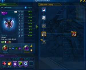 Conta NADMO Omegamon Lategame Susano Shin - Digimon Masters Online