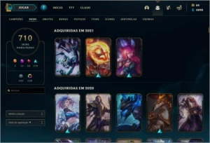 Conta Riot com 710 skins, platina IV + skins no valorant - League of Legends LOL