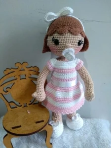 Boneca Angelis - Artesanato e Personalizados