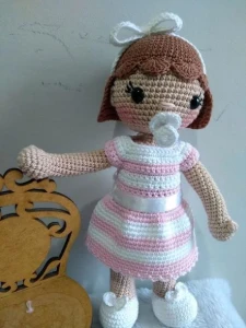 Boneca Angelis - Artesanato e Personalizados