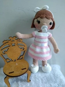 Boneca Angelis - Artesanato e Personalizados