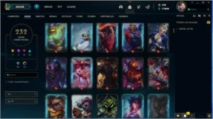 CONTA LV 309 - 236 SKINS - League of Legends LOL