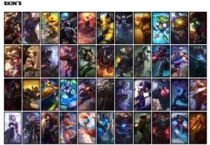 Conta Platina 4 com 157 Champs e 163 Skins + 6 Vitoriosas - League of Legends LOL