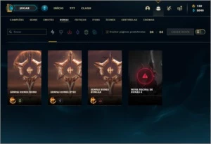 Conta platina 4 com 38 champs e 6 skins ( MAIN TOP / MID ) - League of Legends LOL