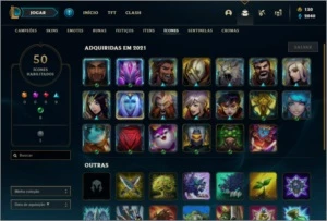 Conta platina 4 com 38 champs e 6 skins ( MAIN TOP / MID ) - League of Legends LOL