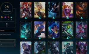 CONTA LOL - LVL 186 - 148 Champions - 96 Skins - FULL ACESSO - League of Legends