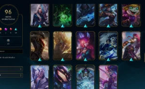 CONTA LOL - LVL 186 - 148 Champions - 96 Skins - FULL ACESSO - League of Legends