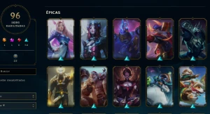 CONTA LOL - LVL 186 - 148 Champions - 96 Skins - FULL ACESSO - League of Legends