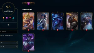 CONTA LOL - LVL 186 - 148 Champions - 96 Skins - FULL ACESSO - League of Legends