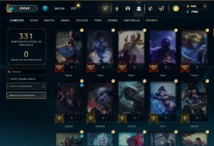 CONTA LOL - LVL 186 - 148 Champions - 96 Skins - FULL ACESSO - League of Legends